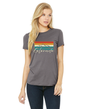 Load image into Gallery viewer, Colorado Colorful Peaks Short Sleeve Shirt (Grey)