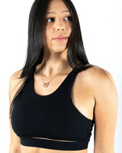Load image into Gallery viewer, Iron Pulse Stratos Double Strap Bra (Black) *FINAL SALE*