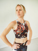 Load image into Gallery viewer, Black Floral Crop Top *FINAL SALE*