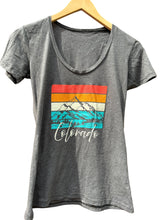 Load image into Gallery viewer, Colorado Colorful Peaks Short Sleeve Shirt (Grey)