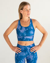 Load image into Gallery viewer, Indigo Fog Longline Sports Bra