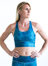 Load image into Gallery viewer, Ocean Marble Longline Sports Bra *FINAL SALE*