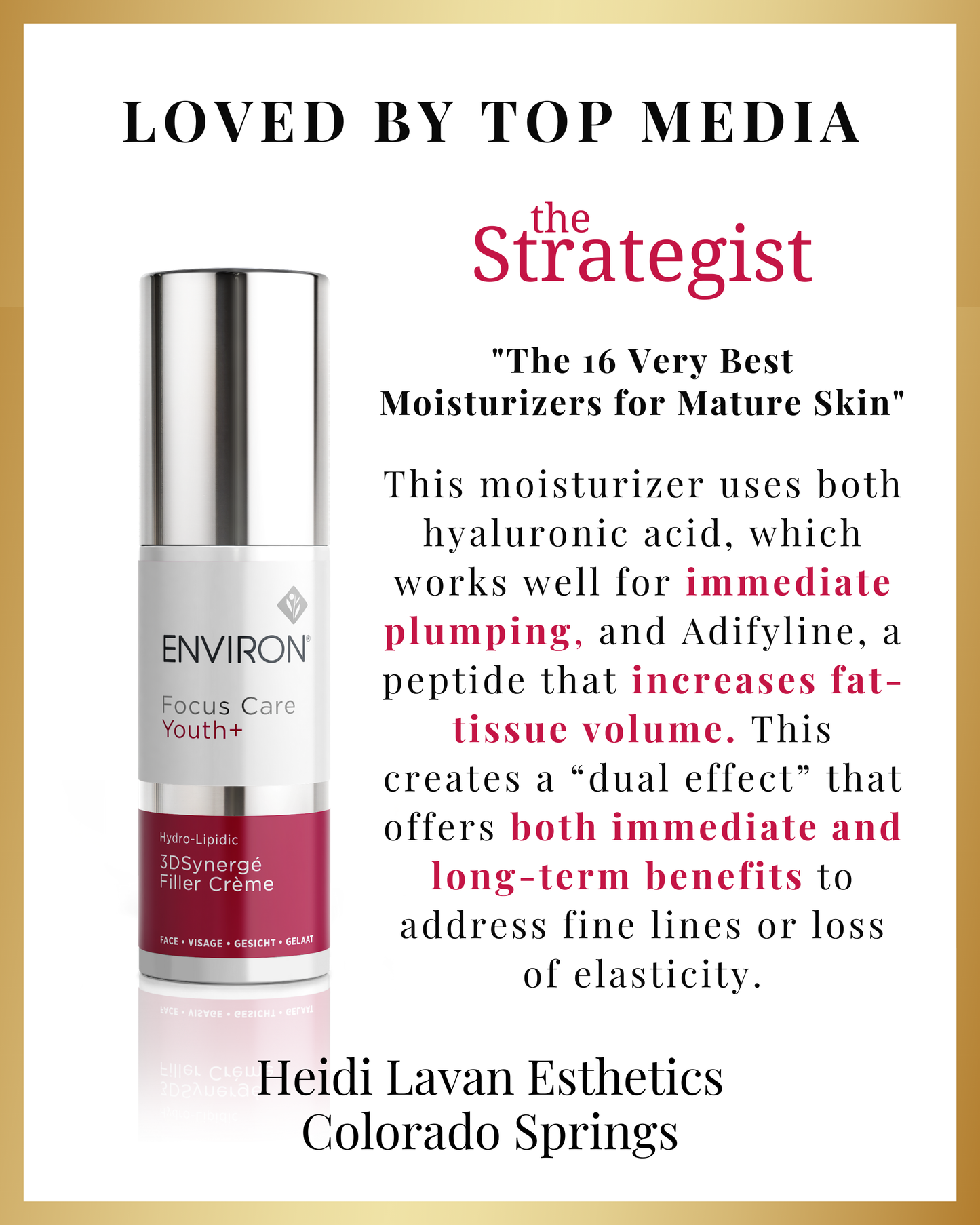 Hydro-Lipidic 3DSynergé™ Filler Crème