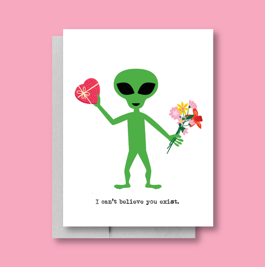 Alien/UFO Romance Card