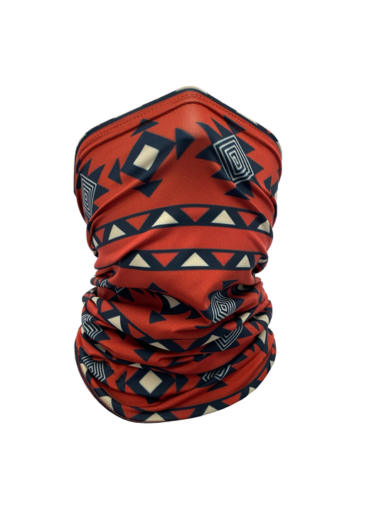 Red Aztec Neck Gaiter *FINAL SALE*