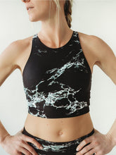 Load image into Gallery viewer, Black Marble Crop Top *FINAL SALE*
