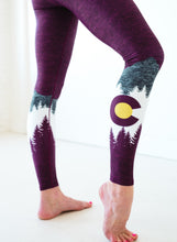 Load image into Gallery viewer, Burgundy Native Yoga Pants
