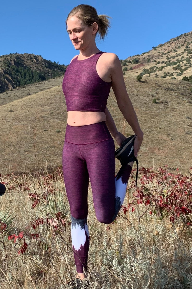 Burgundy Native Crop Top