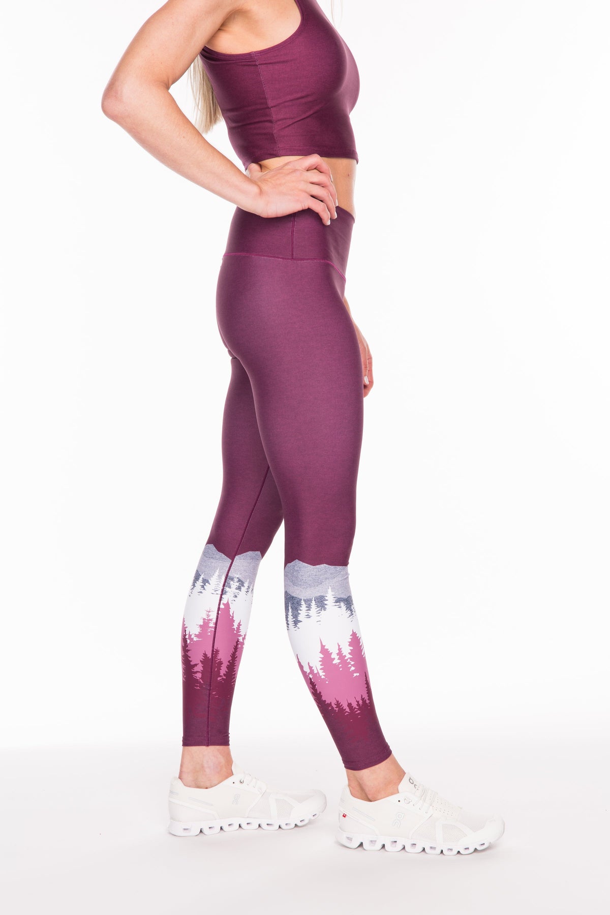 Burgundy Summit Yoga Pants