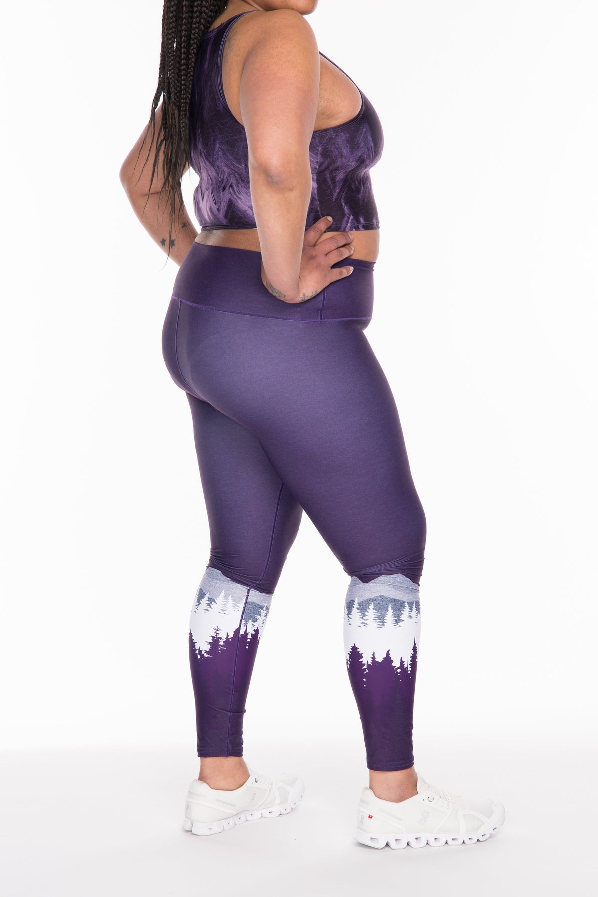 Purple Summit Yoga Pants