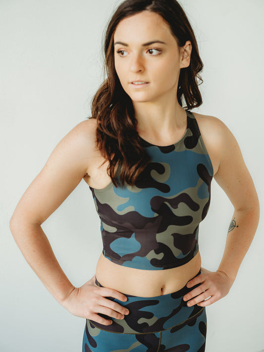 Moss Camo Crop Top *FINAL SALE*