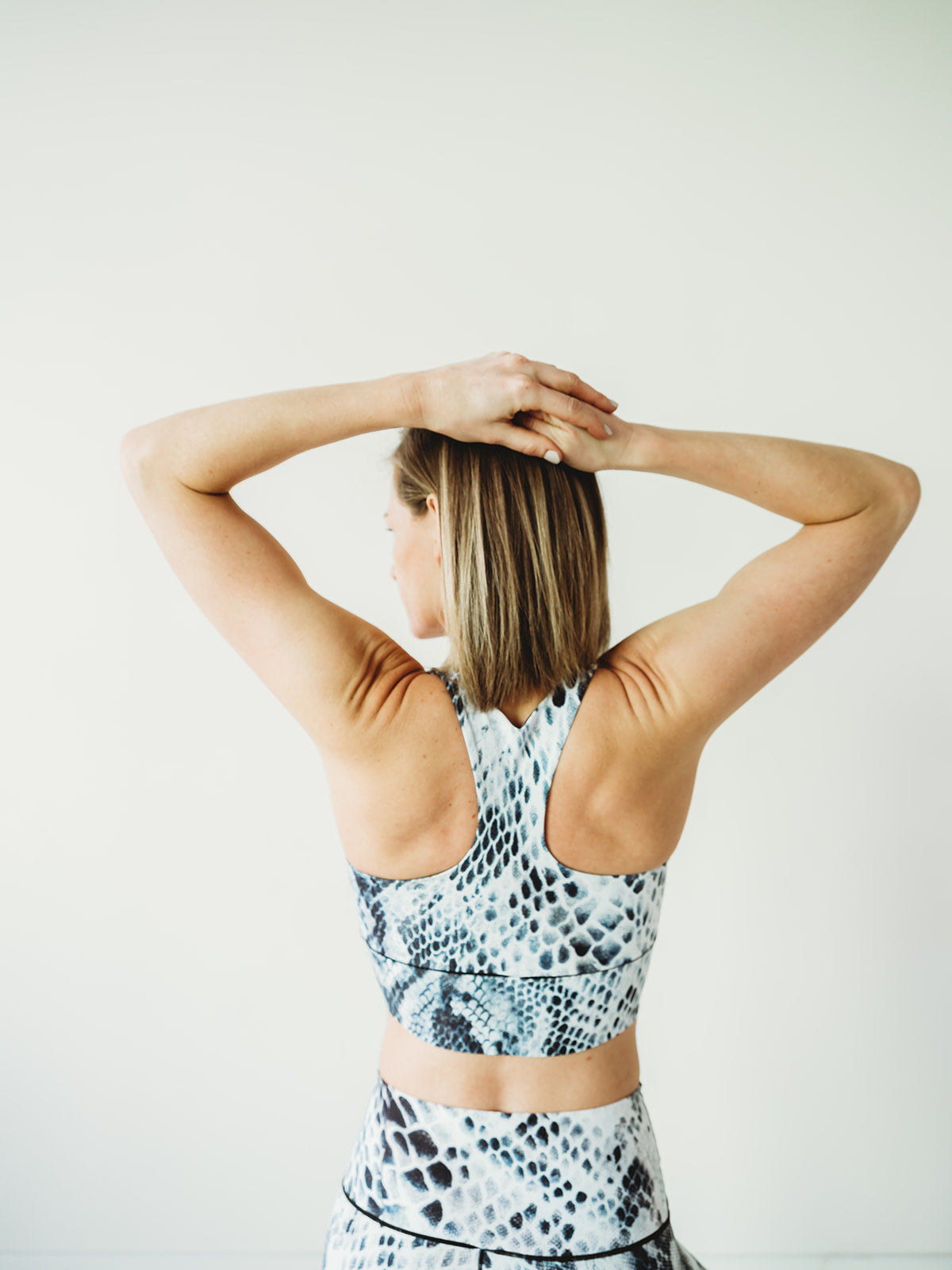 Snakeskin Longline Sports Bra *FINAL SALE*