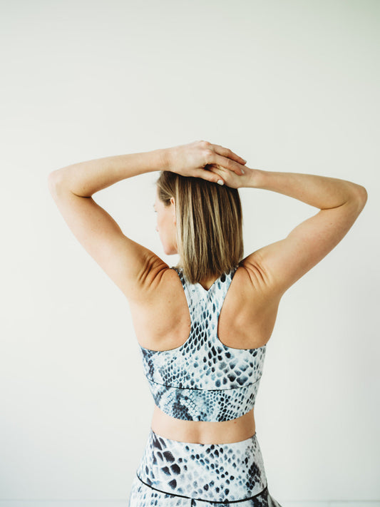 Snakeskin Longline Sports Bra *FINAL SALE*