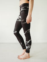 Load image into Gallery viewer, Black Marble Yoga Pants *FINAL SALE*
