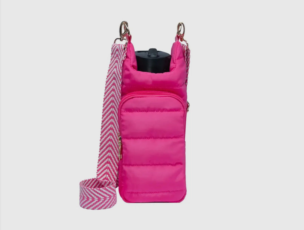 Quilted Quench Puffy Bottle Tote - PINK