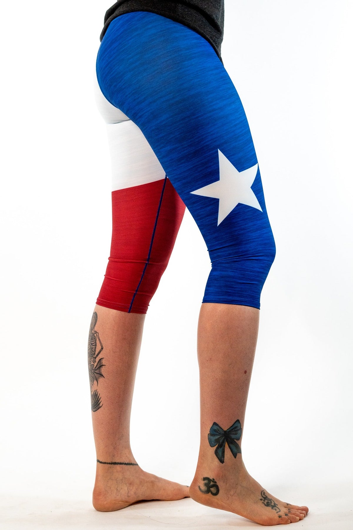 Texas State Pride Flag Capris  *FINAL SALE*