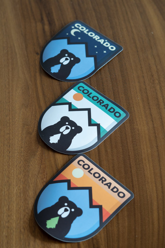 Mint Mountain Bear Sticker