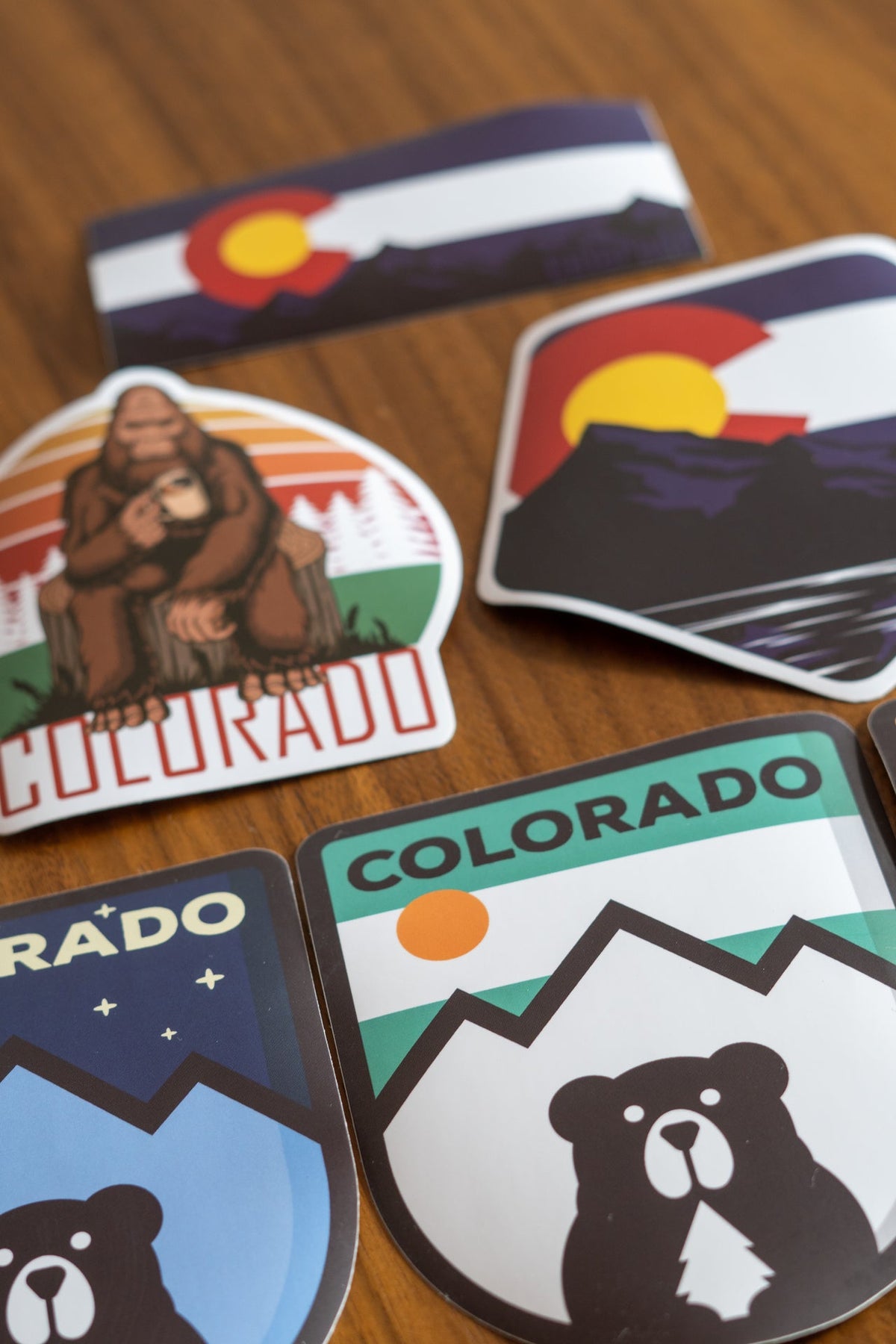 Mint Mountain Bear Sticker