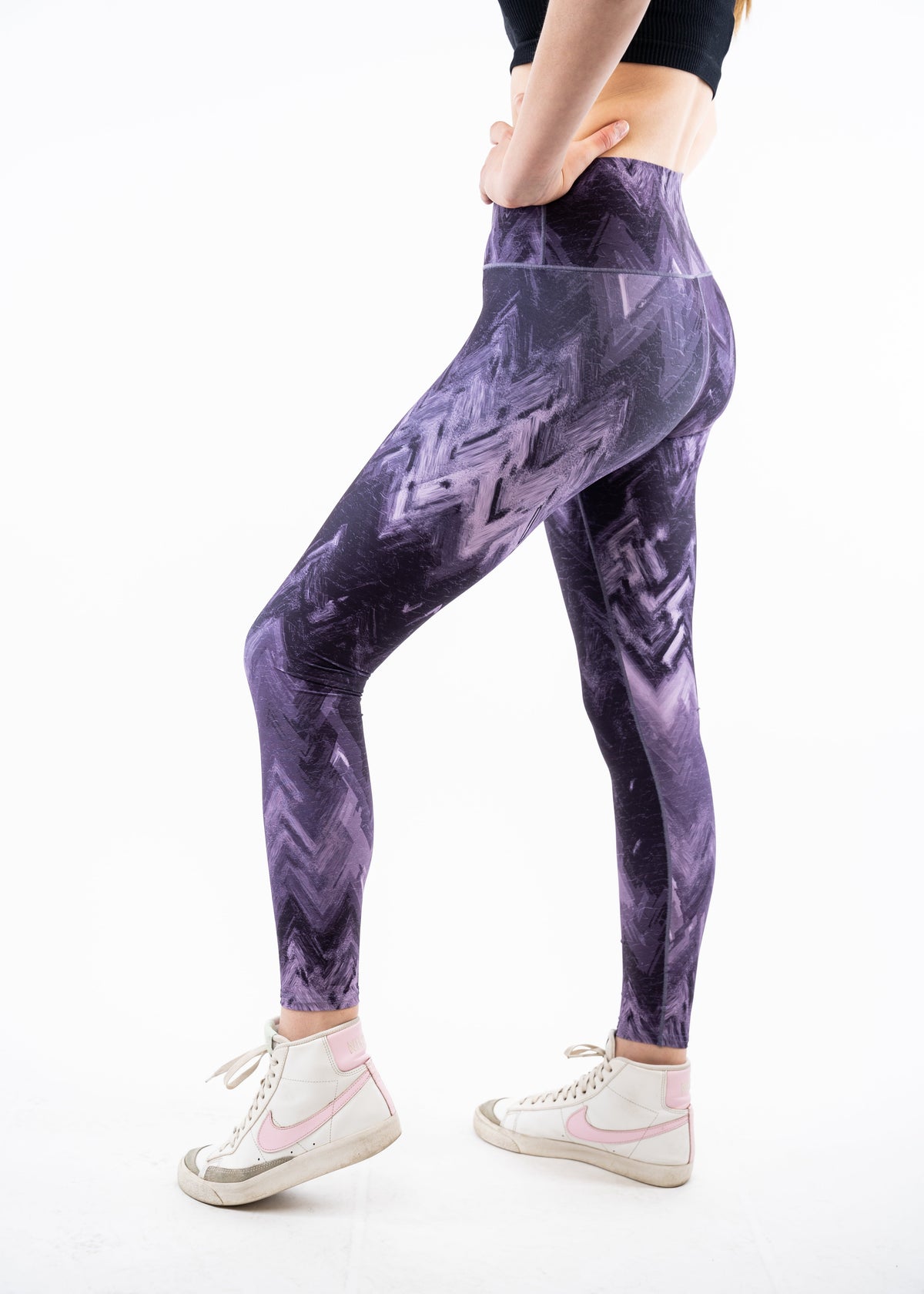 Purple Wave Yoga Pants
