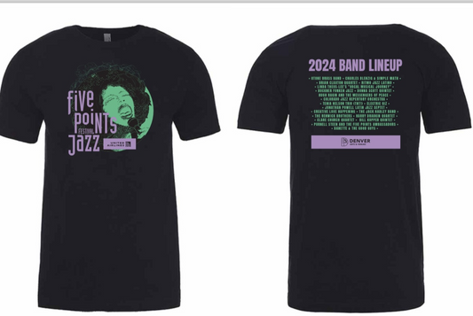 Official 2024 Denver Five Points Jazz Festival T-Shirt