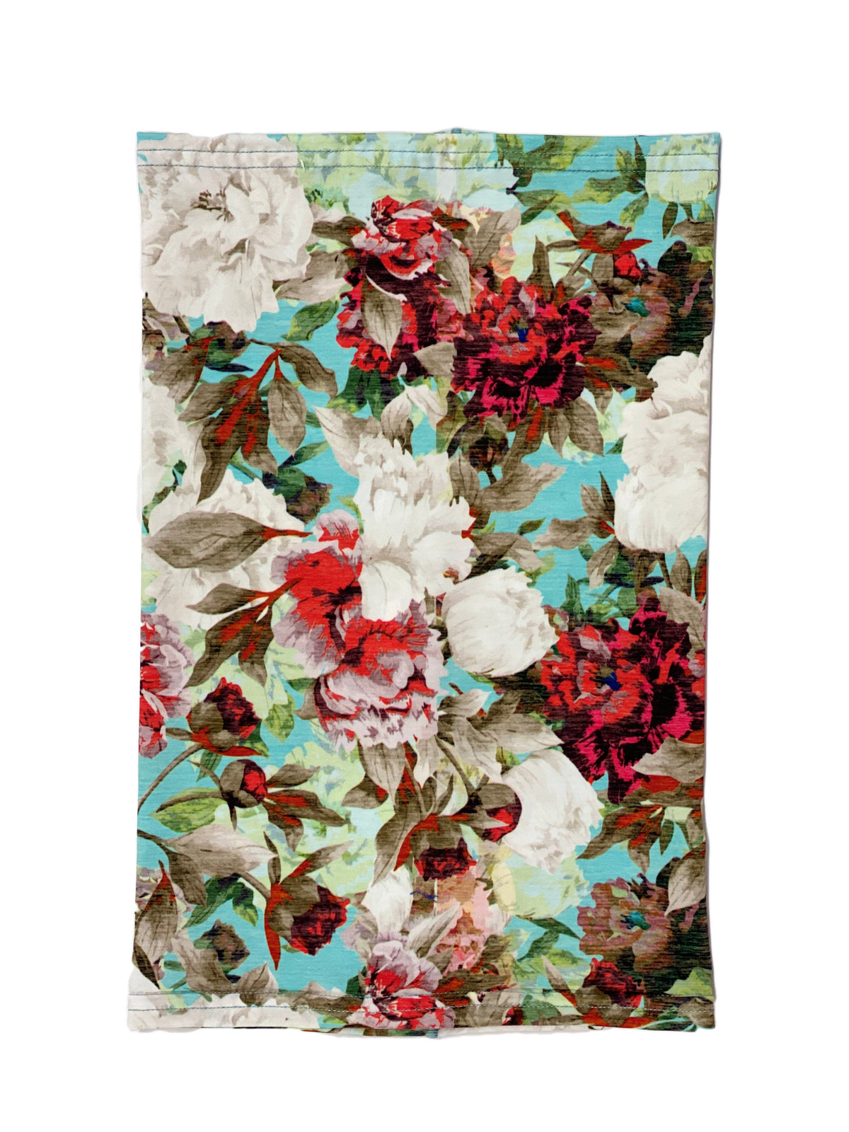 Teal Floral Neck Gaiter *FINAL SALE*