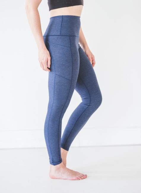 Navy Wander Pocket Yoga Pants *Final Sale*