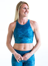 Load image into Gallery viewer, Ocean Marble Crop Top *FINAL SALE*
