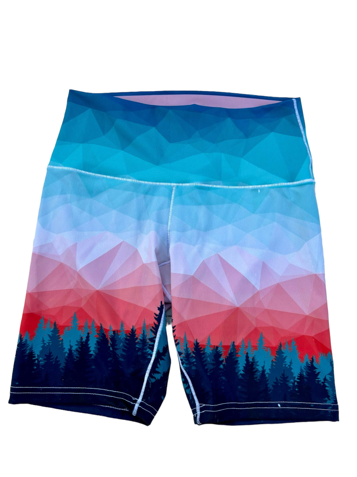 Treeline Trail Biker Yoga Shorts
