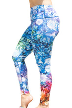 Load image into Gallery viewer, Floral Burst Tie Dye Yoga Pants
