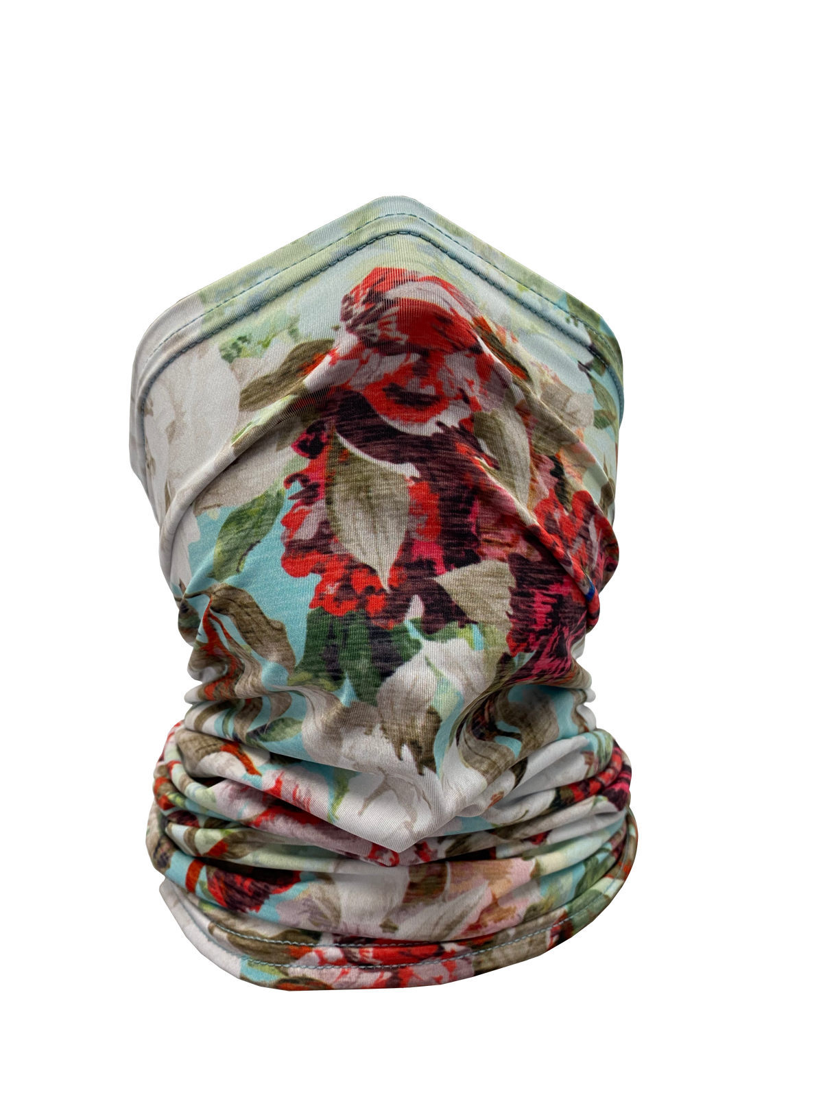 Teal Floral Neck Gaiter *FINAL SALE*