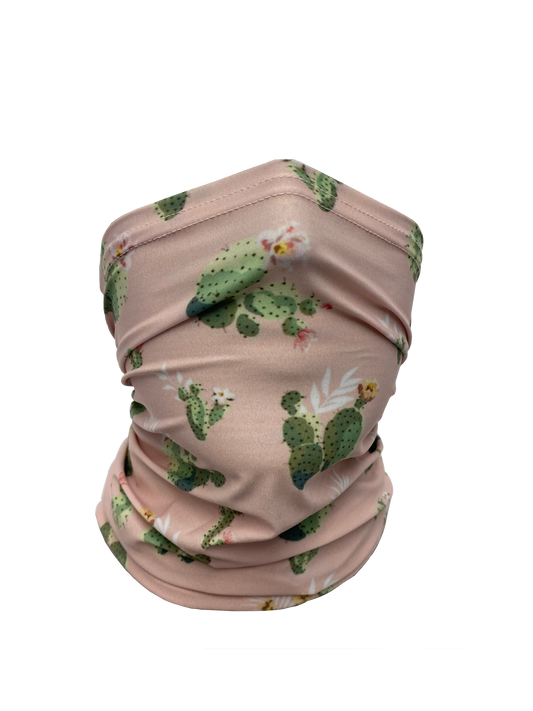 Pink Cacti Neck Gaiter *FINAL SALE*